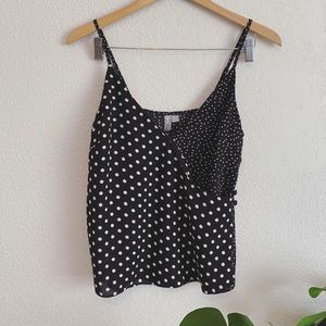 ASOS polka dot wrap tank